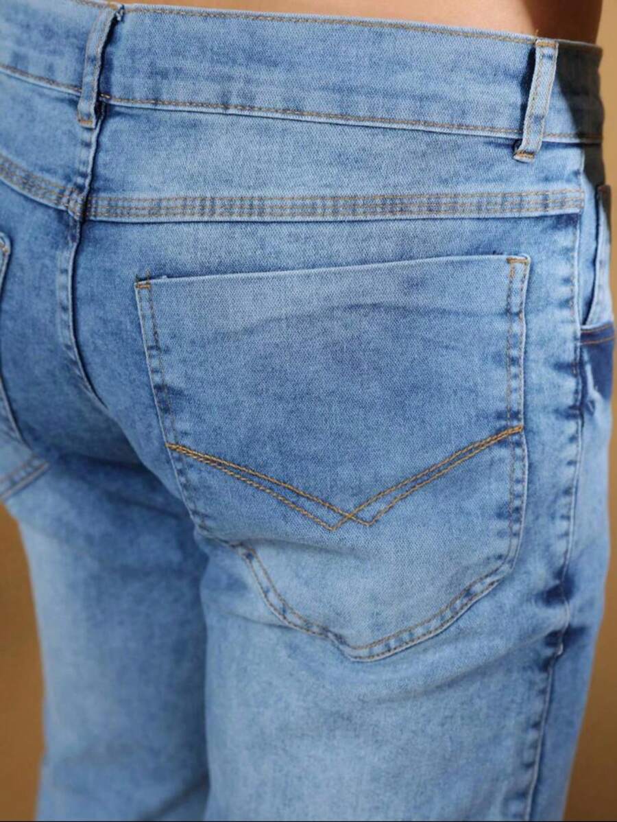 Calça Jeans Básica Masculina Elastano GrifeX™