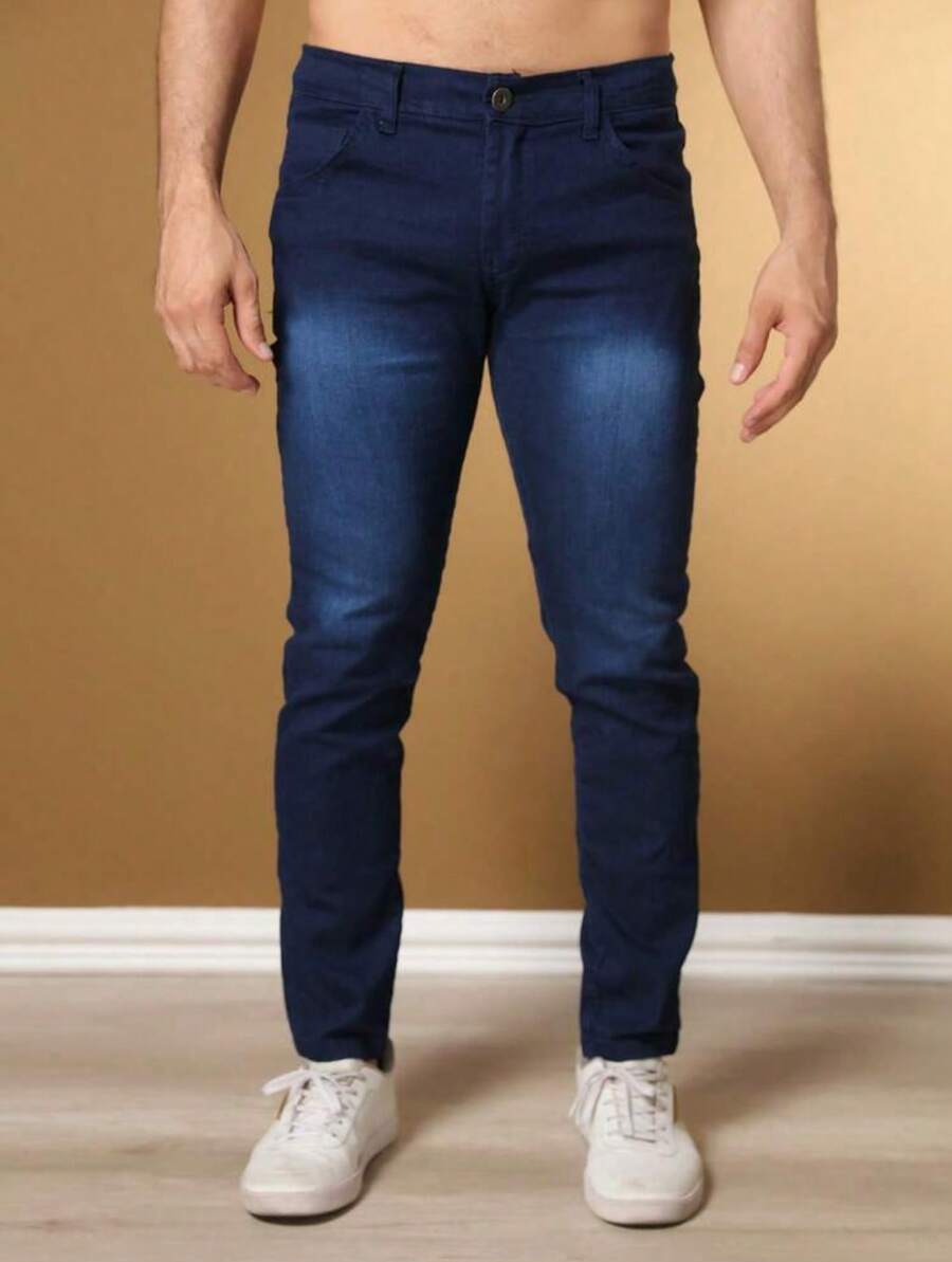 Calça Jeans Básica Masculina Elastano GrifeX™