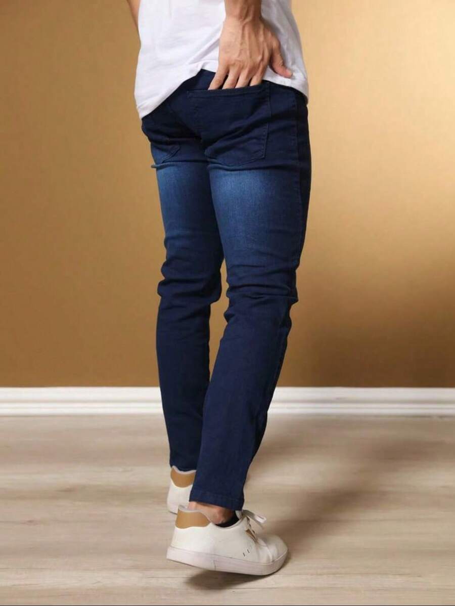 Calça Jeans Básica Masculina Elastano GrifeX™