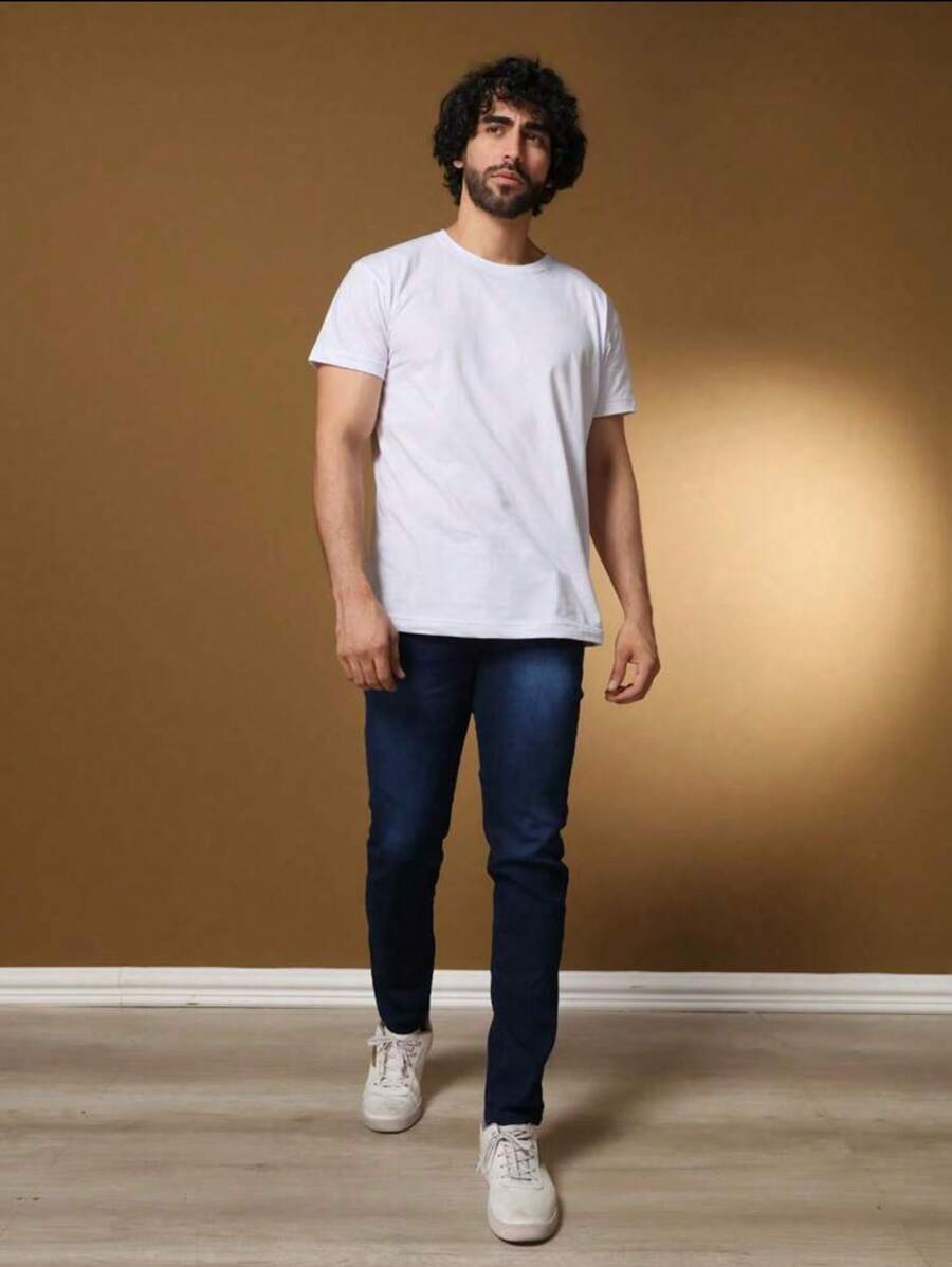 Calça Jeans Básica Masculina Elastano GrifeX™