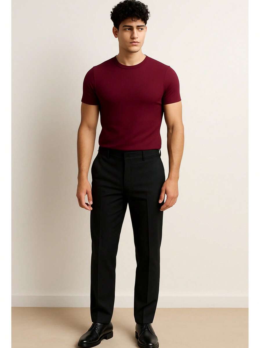 Camiseta Masculina Casual Slim Social GrifeX™