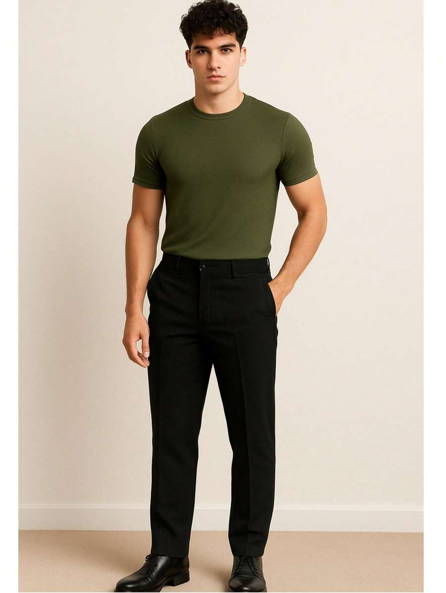 Camiseta Masculina Casual Slim Social GrifeX™