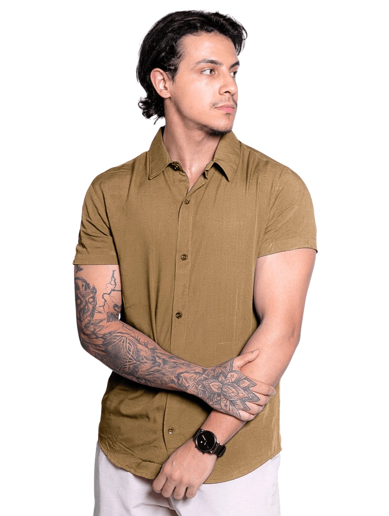 Kit 3 Camisas de Linho Manga Curta GrifeX™