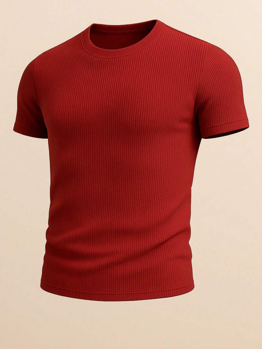 Camiseta Masculina Casual Slim Social GrifeX™