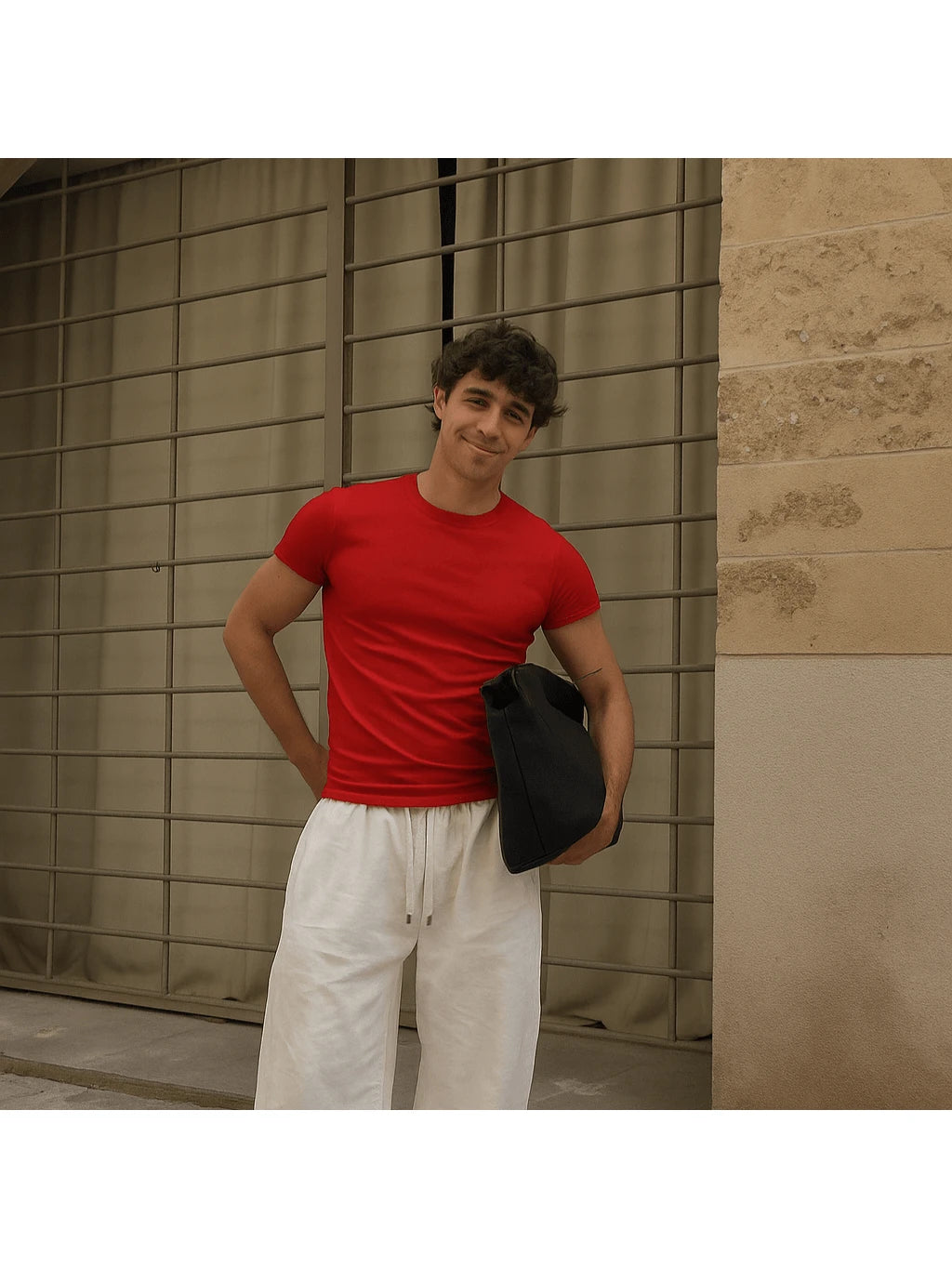 Camiseta Masculina Casual Slim Social GrifeX™