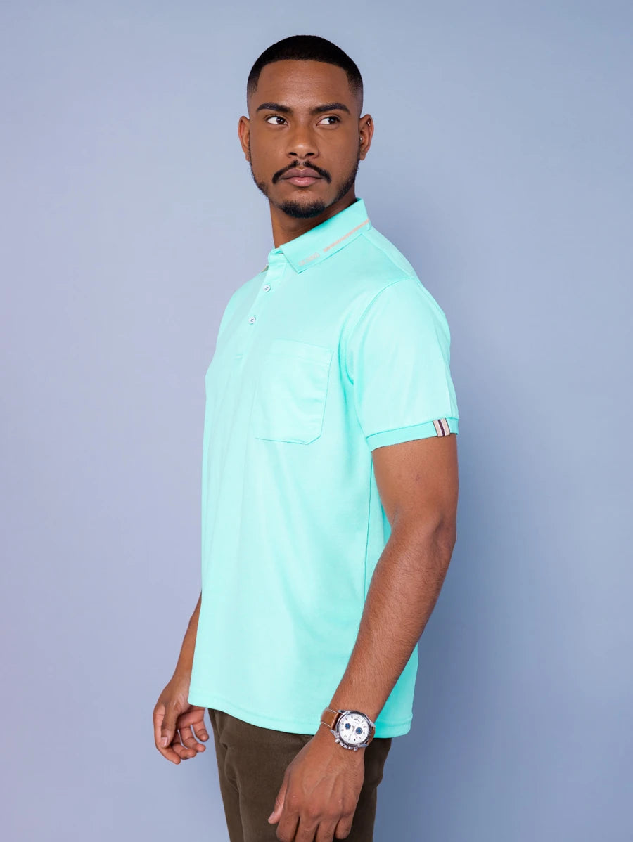Camisa Polo Masculina Com Bolso GrifeX™