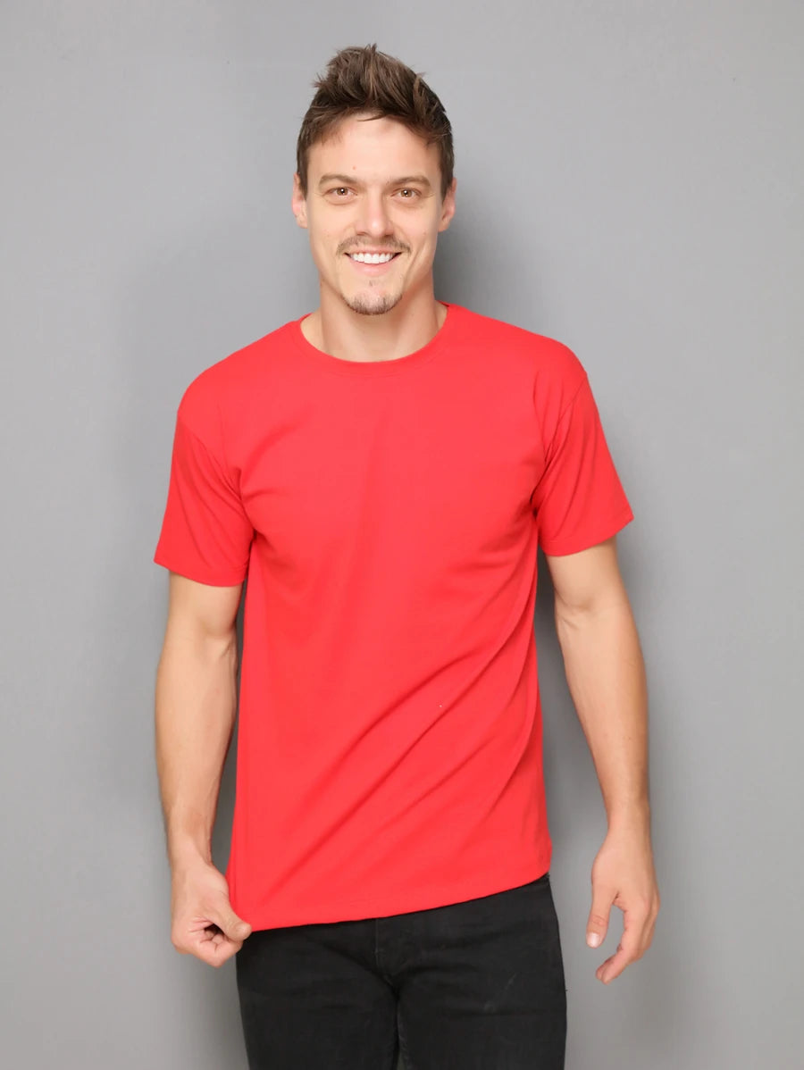 Camiseta Masculina 100% Algodão Básica GrifeX™