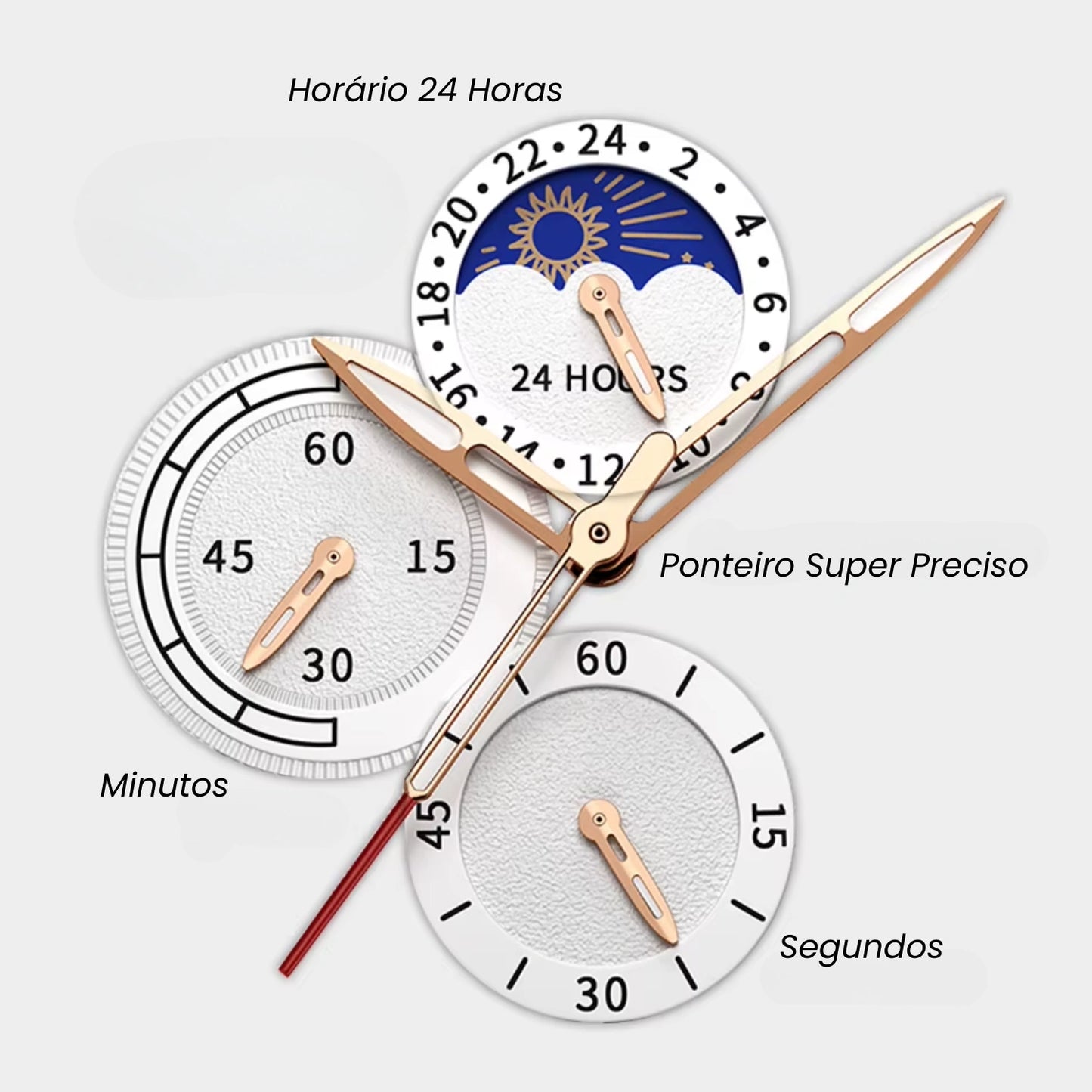 Relógio Aviator Chronograph Couro GrifeX™