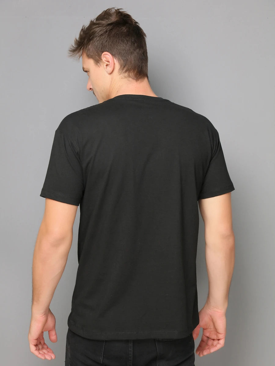 Camiseta Masculina 100% Algodão Básica GrifeX™