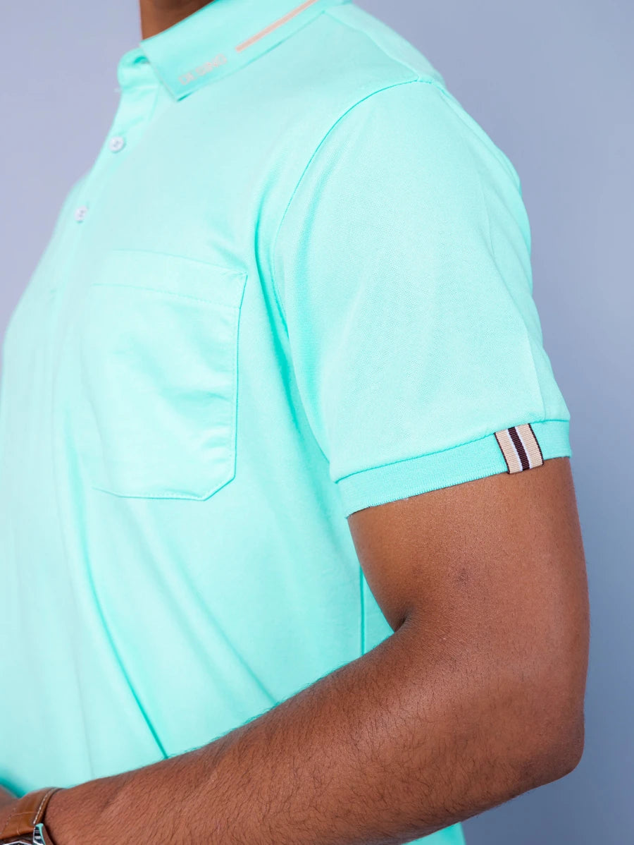 Camisa Polo Masculina Com Bolso GrifeX™