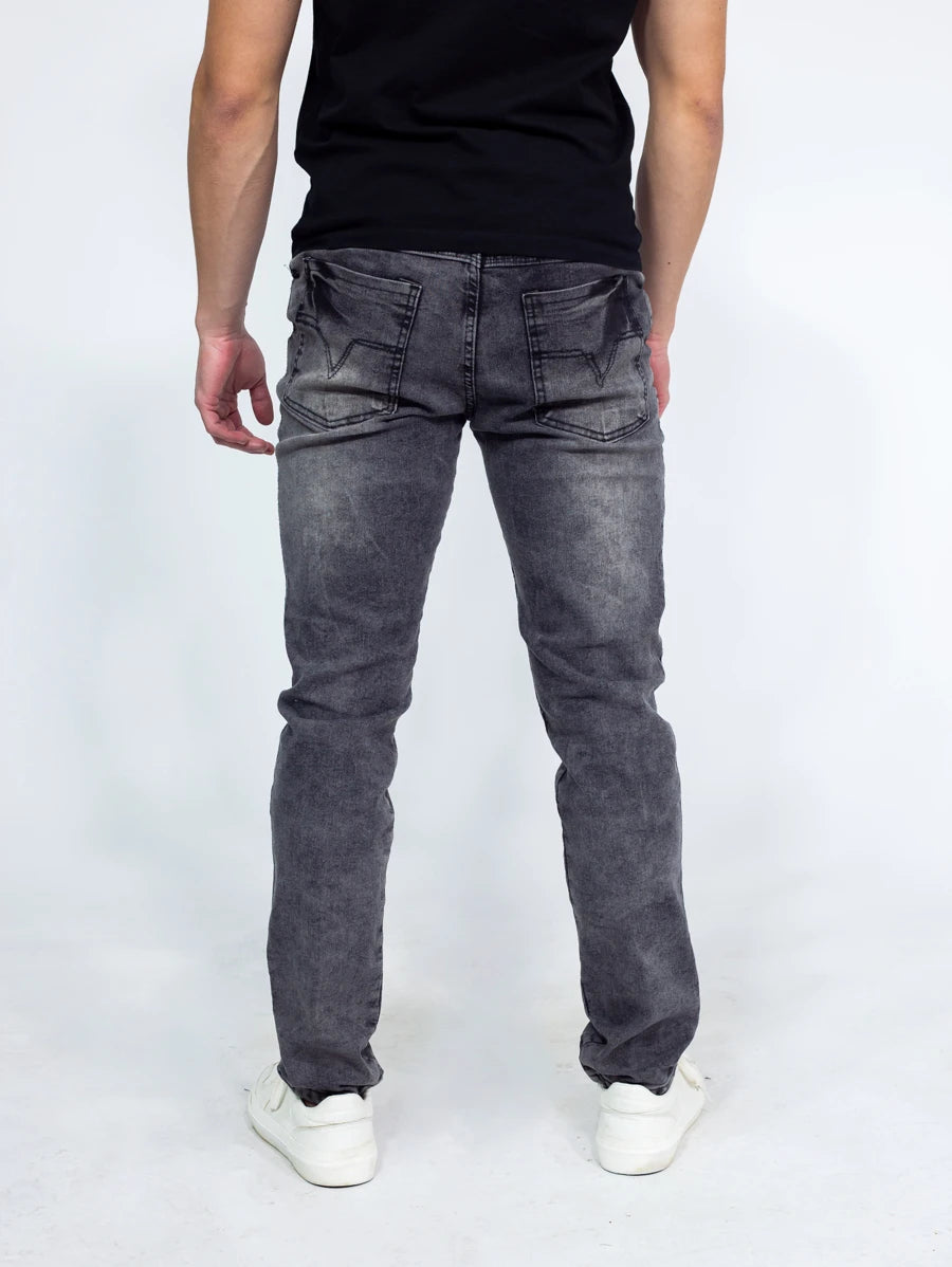 Calça Denim Masculina Preta Marmorizada GrifeX™
