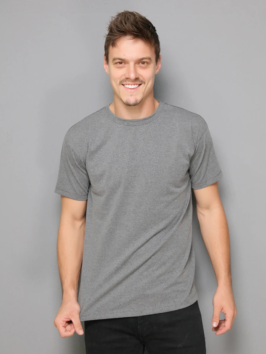Camiseta Masculina 100% Algodão Básica GrifeX™