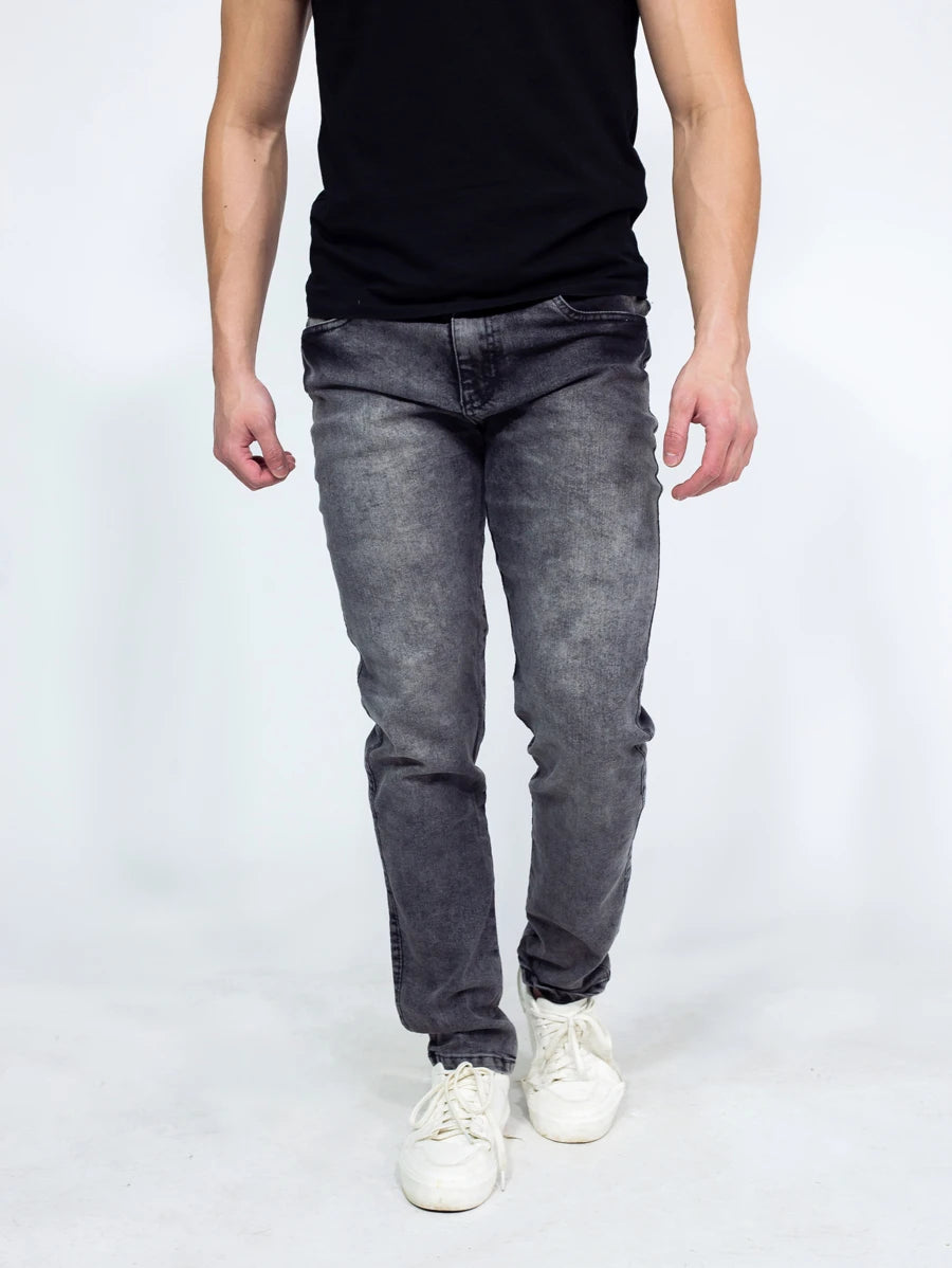 Calça Denim Masculina Preta Marmorizada GrifeX™