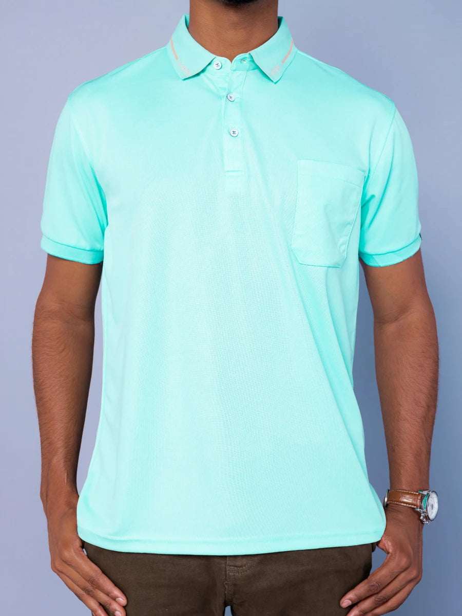 Camisa Polo Masculina Com Bolso GrifeX™