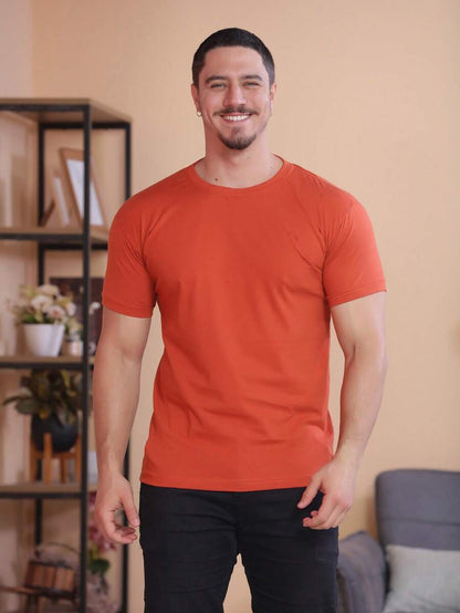 Camiseta Masculina 100% Algodão Básica GrifeX™