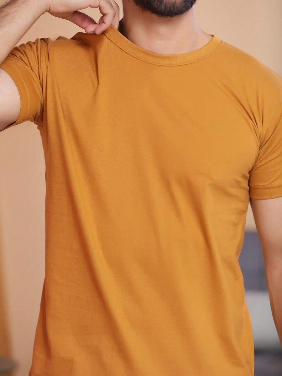 Camiseta Masculina 100% Algodão Básica GrifeX™