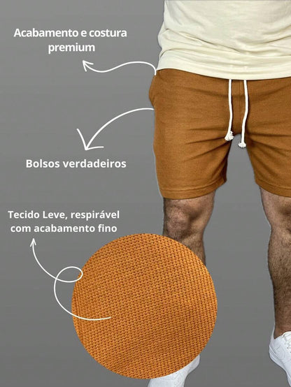 Bermuda Waffle Com Cordão GrifeX™