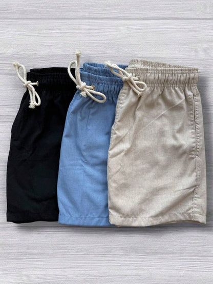 Kit 3 Bermudas em Linho Premium GrifeX™
