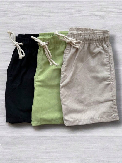 Kit 3 Bermudas em Linho Premium GrifeX™