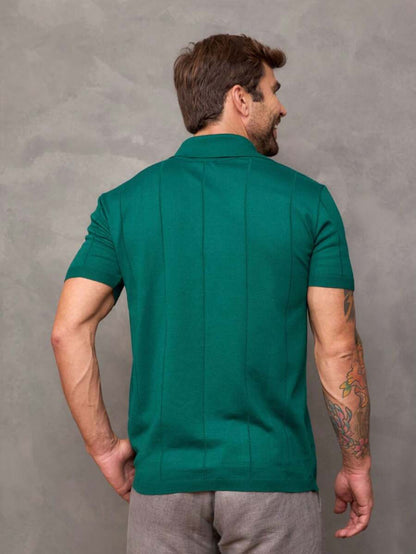 Camiseta Polo Texturizada de Tricot GrifeX™