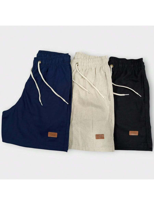 Kit 3 Shorts De Linho Premium GrifeX™