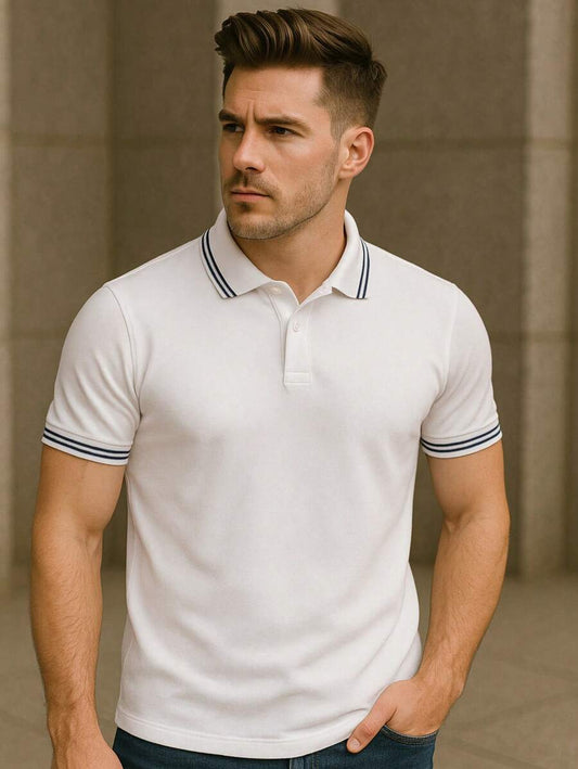 Camisa Polo Slim Fit Listras GrifeX™