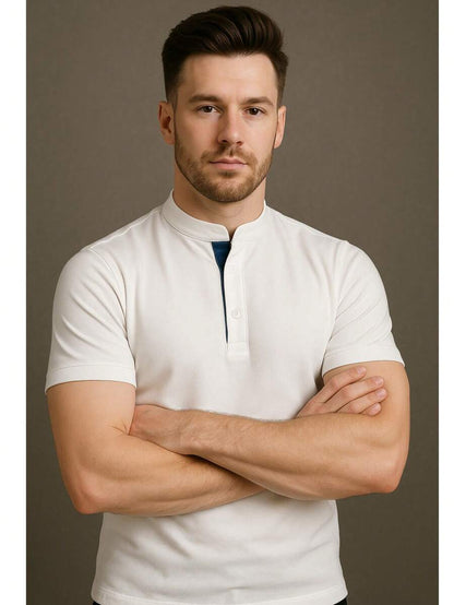 Camiseta Gola Padre Masculina Slim GrifeX™