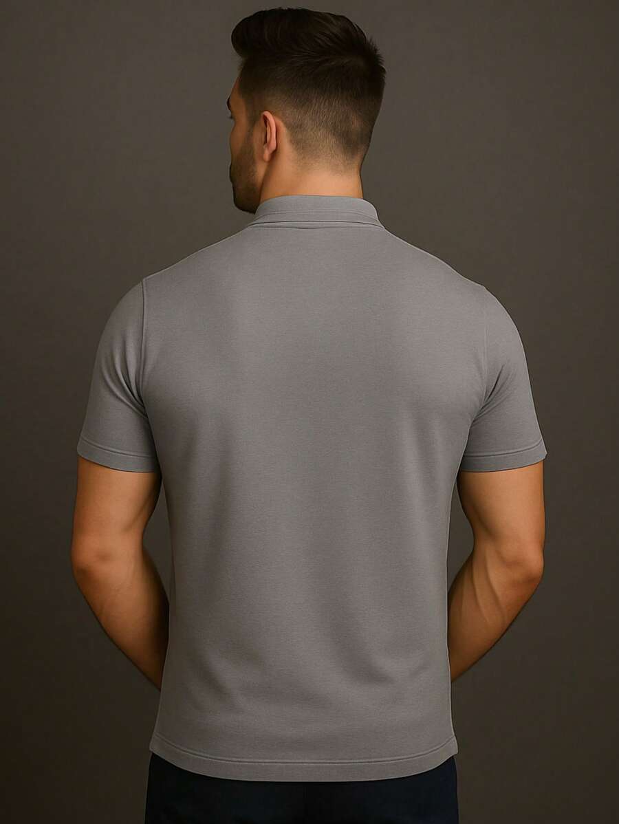 Camiseta Gola Padre Masculina Slim GrifeX™
