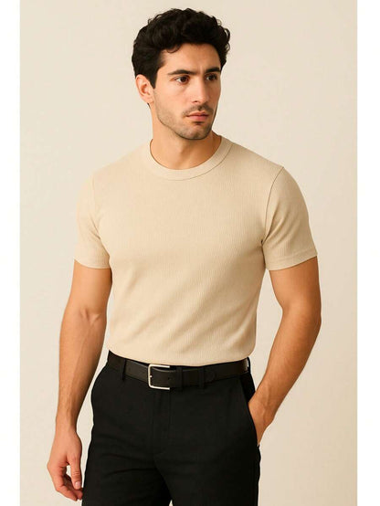 Camiseta Masculina Casual Slim Social GrifeX™