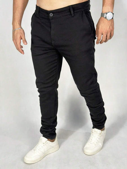 Calça Masculina Alfaiataria Social Sarja Skinny GrifeX™