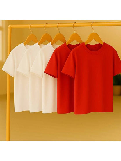 Kit 5 Camisetas Básica Lisa 100% Algodão GrifeX™