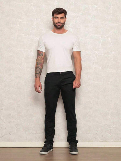 Calça Jeans Básica Masculina Elastano GrifeX™