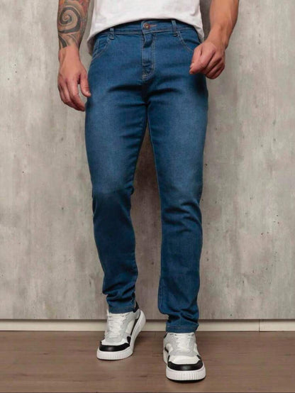 Calça Jeans Básica Masculina Elastano GrifeX™