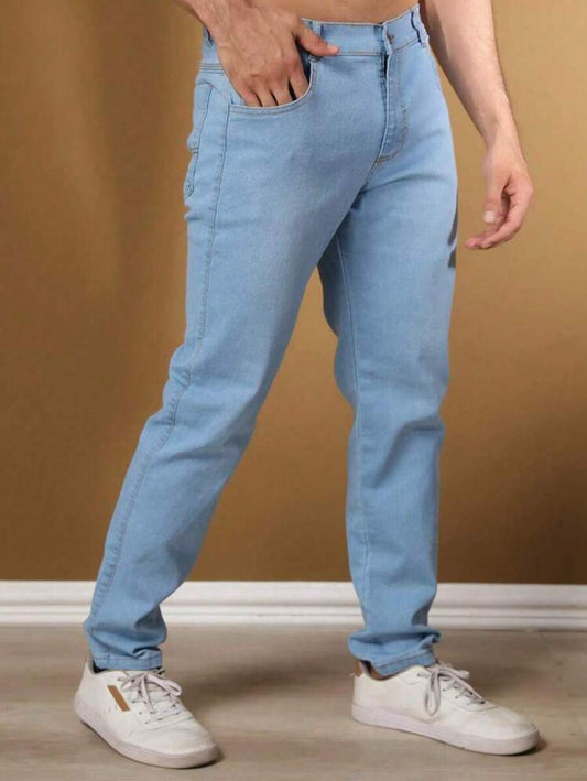 Calça Jeans Básica Masculina Elastano GrifeX™