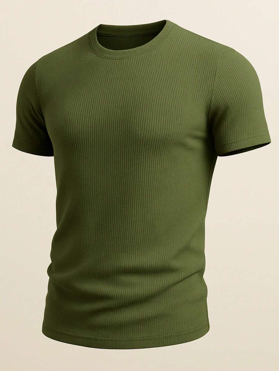 Camiseta Masculina Casual Slim Social GrifeX™