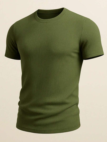 Camiseta Masculina Casual Slim Social GrifeX™