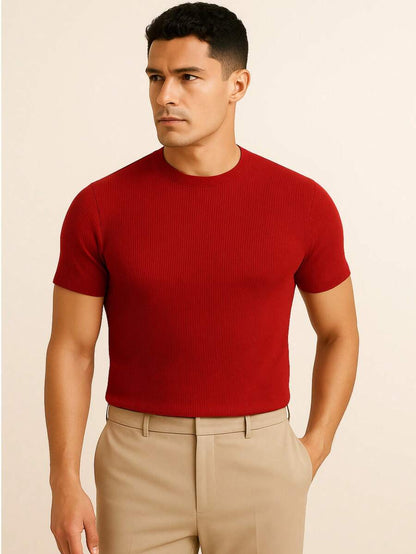 Camiseta Masculina Casual Slim Social GrifeX™