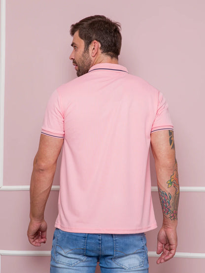 Camisa Polo Masculina Com Bolso GrifeX™