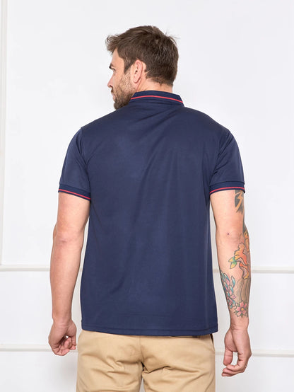 Camisa Polo Masculina Com Bolso GrifeX™
