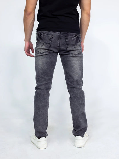 Calça Denim Masculina Preta Marmorizada GrifeX™