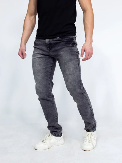 Calça Denim Masculina Preta Marmorizada GrifeX™