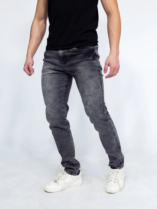 Calça Denim Masculina Preta Marmorizada GrifeX™