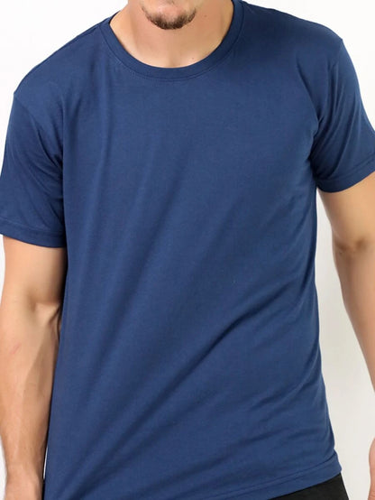 Camiseta Masculina 100% Algodão Básica GrifeX™