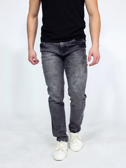 Calça Denim Masculina Preta Marmorizada GrifeX™