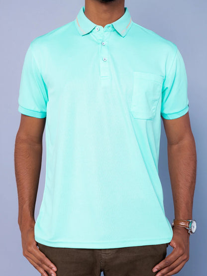 Camisa Polo Masculina Com Bolso GrifeX™