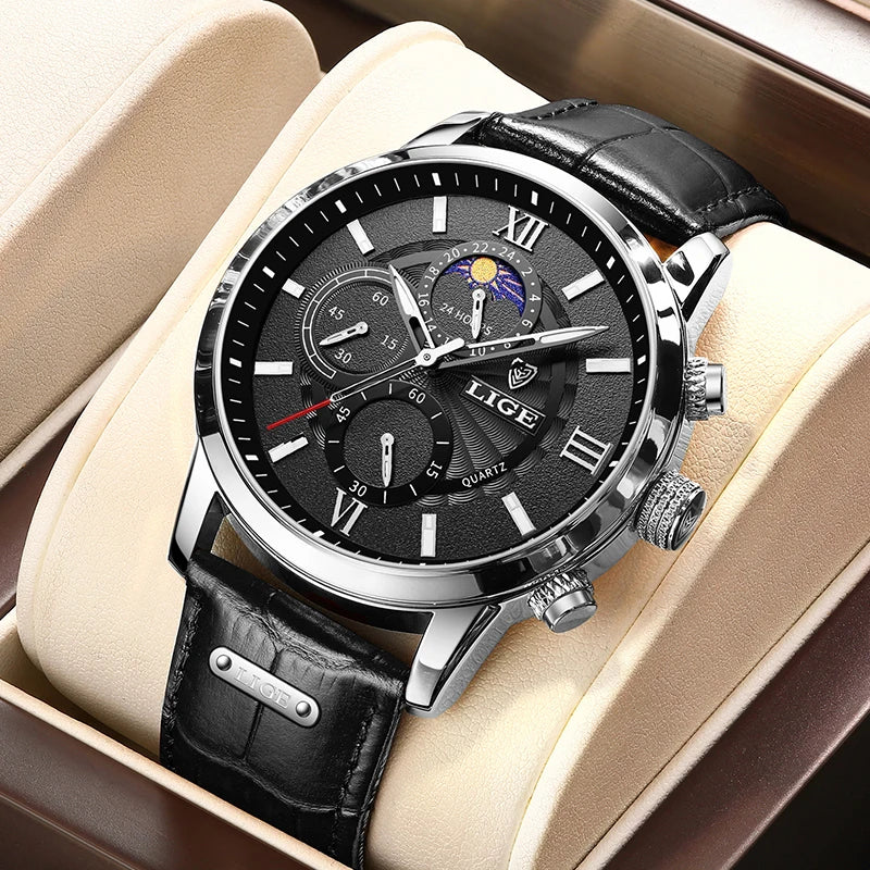 Relógio Aviator Chronograph Couro GrifeX™