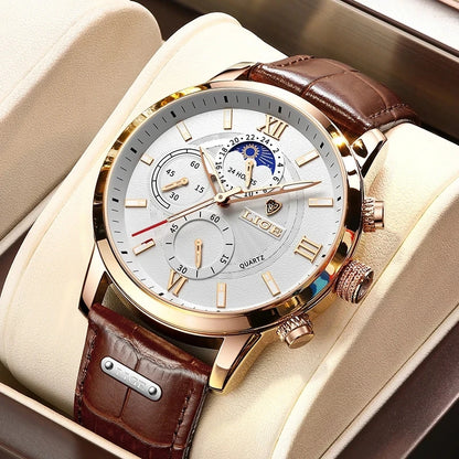 Relógio Aviator Chronograph Couro GrifeX™