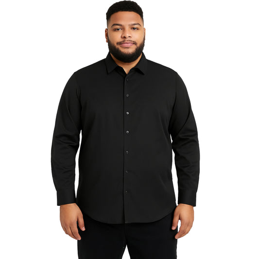 Camisa Minimal Plus Size Manga Longa GrifeX™