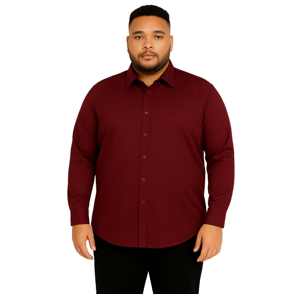 Camisa Minimal Plus Size Manga Longa GrifeX™