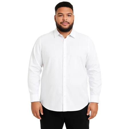 Camisa Minimal Plus Size Manga Longa GrifeX™